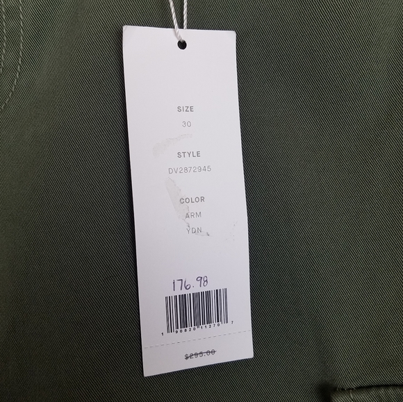 NWOT VINCE Army Green Stretch Twill Skinny Cargo Pants - Picture 12 of 13